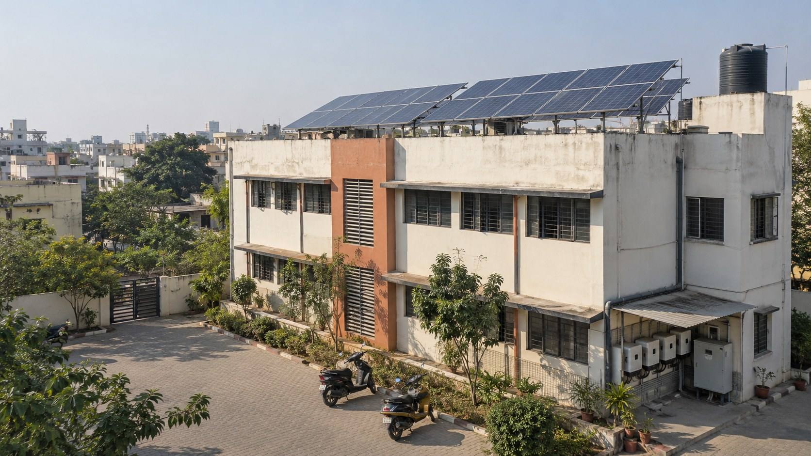 Hospital rooftop, Mehsana, Gujarat